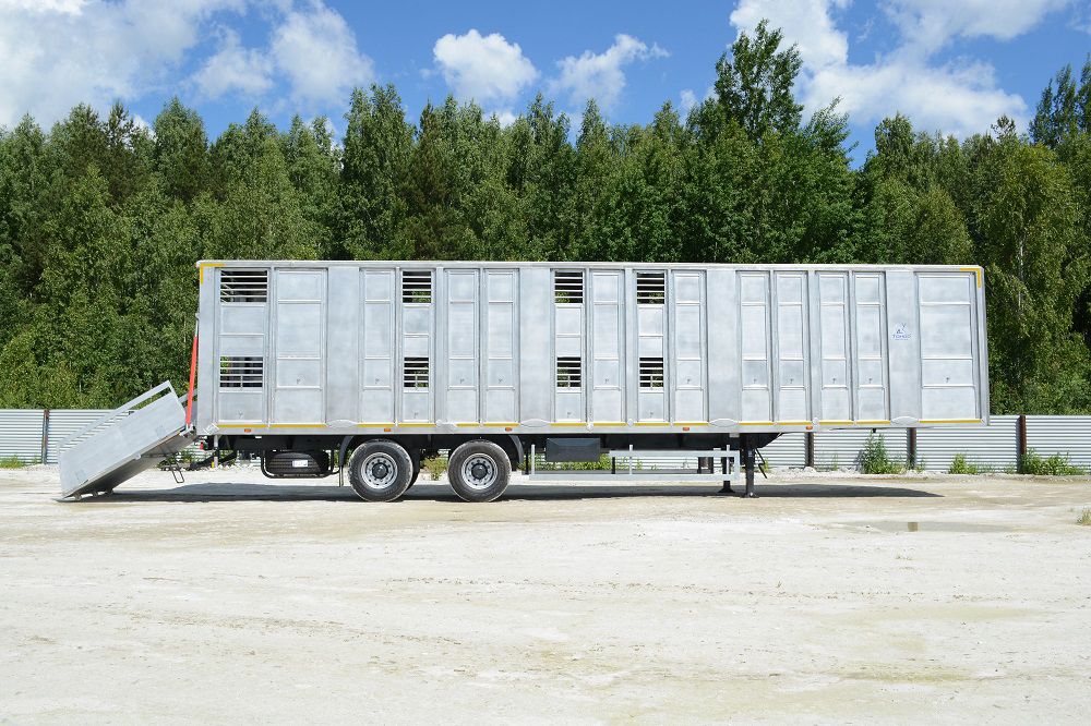 Полуприцеп скотовоз Тонар-98262 (для перевозки свиней) | GoodTruck