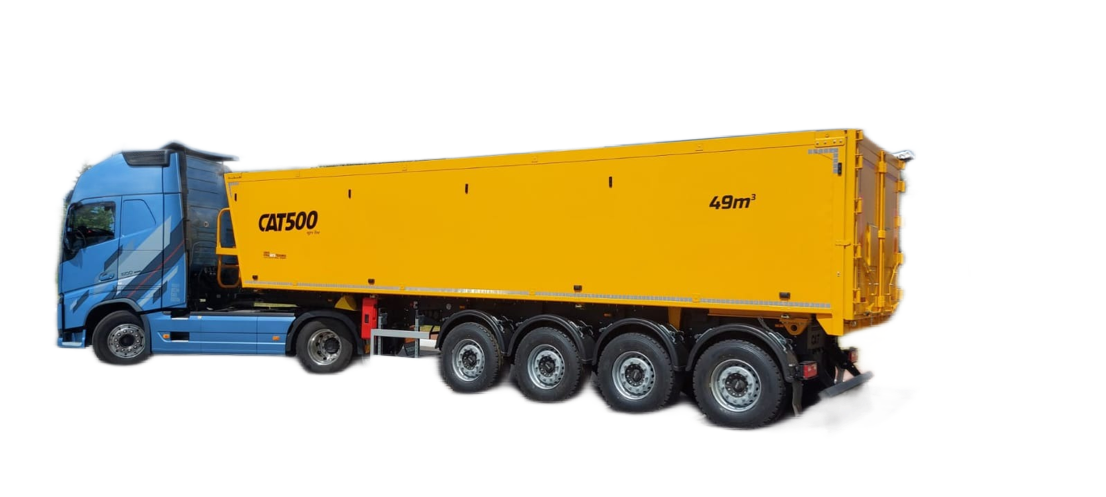 Алюминиевый полуприцеп зерновоз CAT500 49 434 | GoodTruck