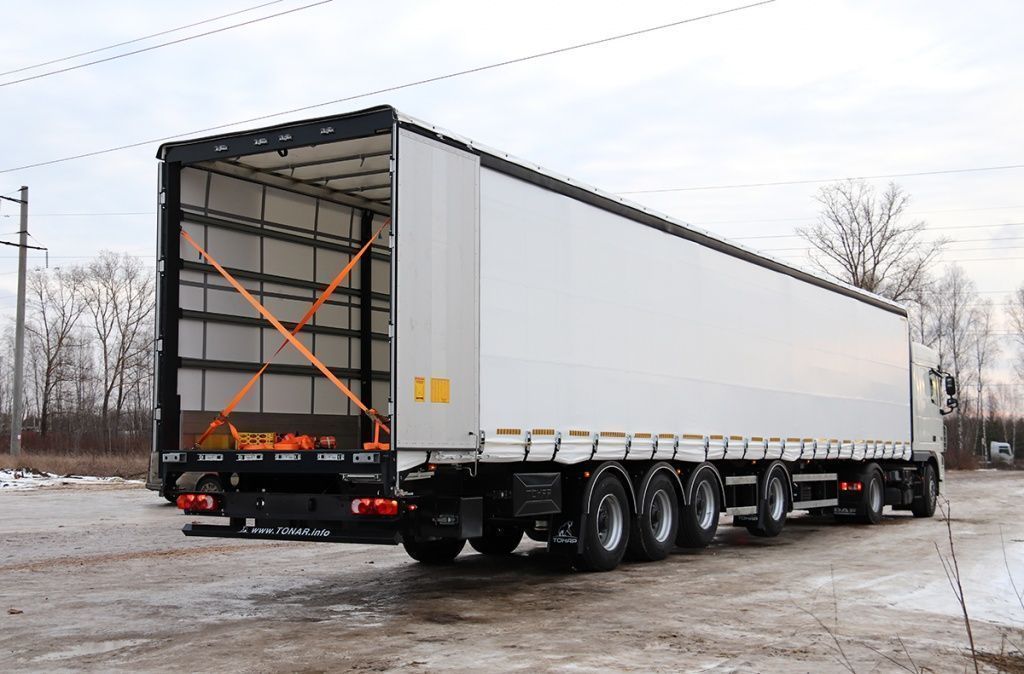 Тентованный полуприцеп Тонар T4-16V/VK (с разнесёнными осями) | GoodTruck