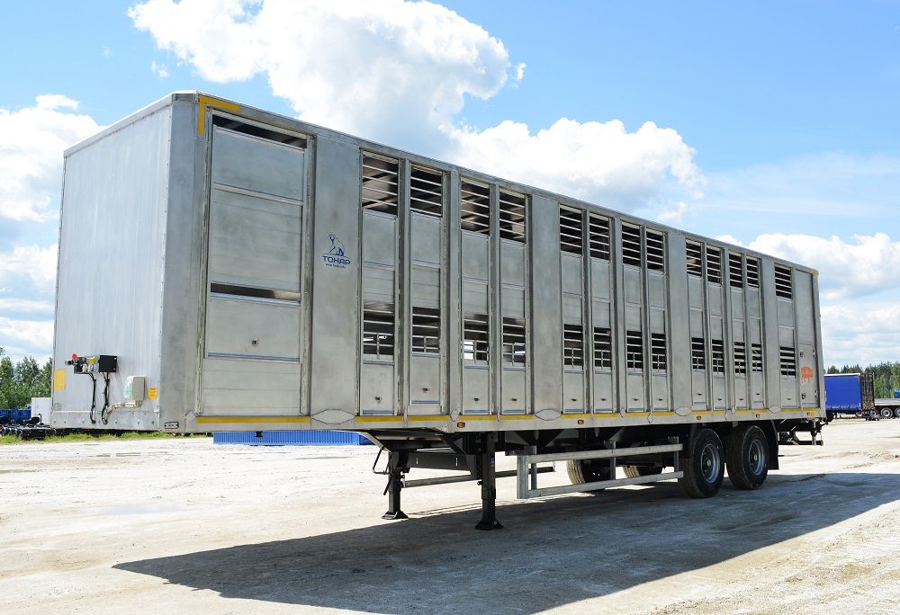 Полуприцеп скотовоз Тонар-98262 (для перевозки свиней) | GoodTruck